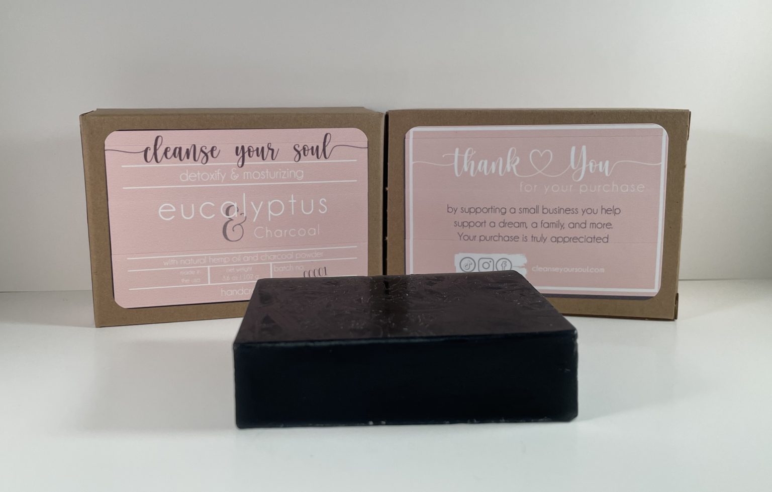 Eucalyptus & Charcoal Hemp Soap Cleanse Your Soul