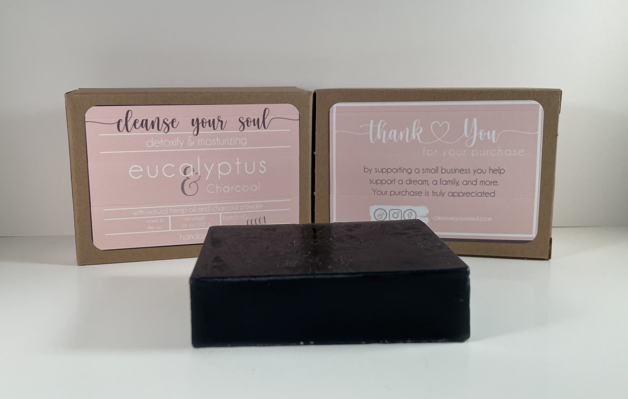Eucalyptus & Charcoal Hemp Soap Cleanse Your Soul